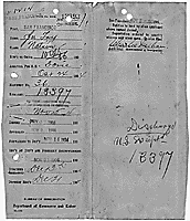 Annotated File Jacket (showing INS actions from landing, October 24, 1904 through "Decision Reached," December 21 1904