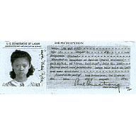 May Yoke Lym, August 4, 1928 (certificate of identification)