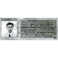 Yuey Farn Wong (certificate of identification)