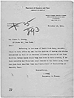 Transmittal letter returning court documents to James V. Storey