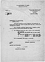 Letter transmitting documents of Louie Jock Sung