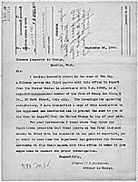 Letter transmitting the record of Chu Hoy