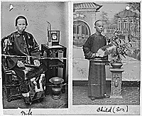 Photographs of Chin Hong Sze, wife and Chin A. Chiao, son of Chu Hoy