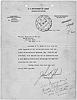 Letter transmitting files to the Chinese Inspector-in-Charge in New York City